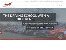 Tablet Screenshot of cherrydrivingschool.co.uk